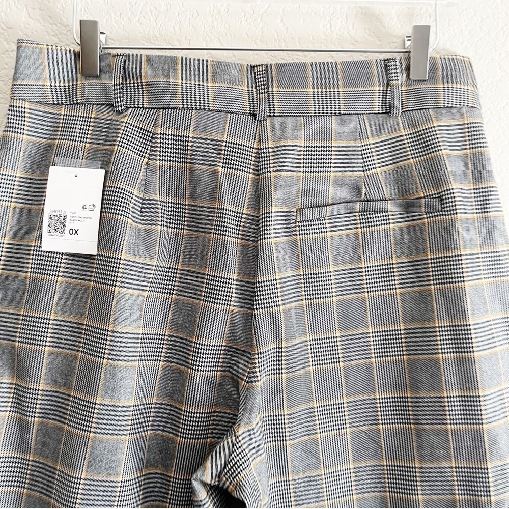 FOREVER 21 Plaid Trouser Pant New With Tags Size OX - Picture 9 of 12